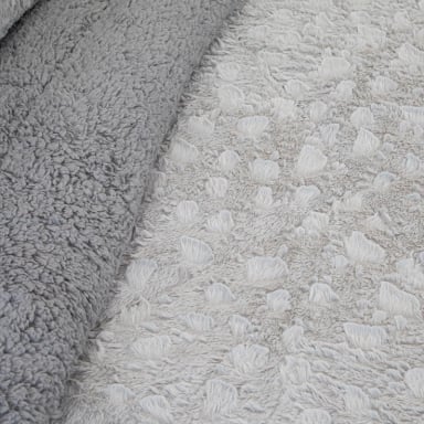 CUBRECAMA DORAL PLUSH SHERPA 2PL D1 GRIS - 3