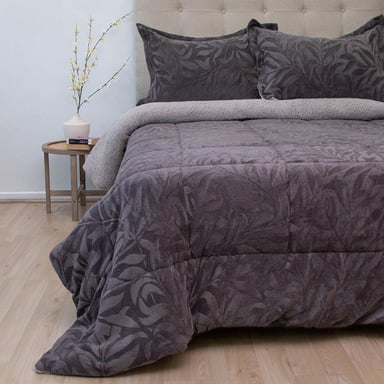 CUBRECAMA DORAL SENSES SHERPA 2PL D1 GRIS - 1