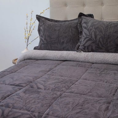 CUBRECAMA DORAL SENSES SHERPA 2PL D1 GRIS - 2