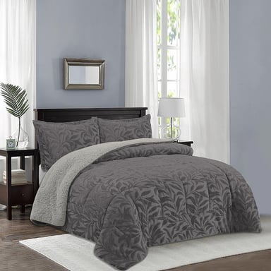 CUBRECAMA DORAL SENSES SHERPA 2PL D1 GRIS - 4