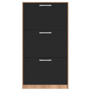 ZAPATERA VEKKA HOME NICK 3 PUERTAS NEGRO - 2