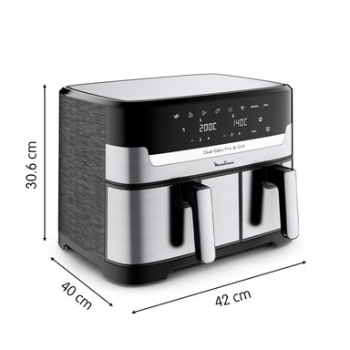 FREIDORA MOULINEX 8.3 LT EASY FRY & GRILL DUAL EZ905D20 - 8