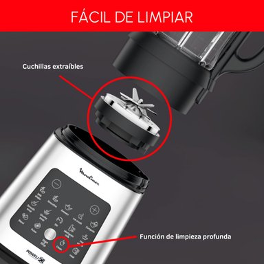 LICUADORA MOULINEX PERFECT MIX&COOK LM835D10 1400W 1.7 LT - 5