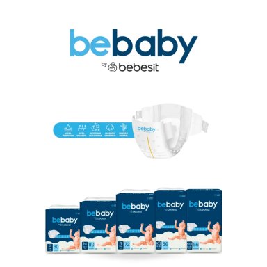 PAÑALES BEBESIT BABY PREMIUM M 80U HIPOALERGENICO - 8