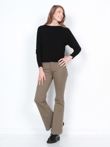 SWEATER MUJER WADOS MANGA LARGA ESCOTE BOTE - 2