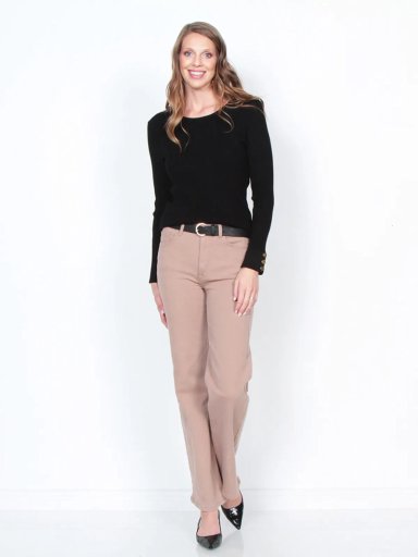SWEATER MUJER WADOS MANGA LARGA BOTONES ELEGANTES - 1