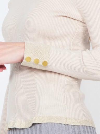 SWEATER MUJER WADOS MANGA LARGA BOTONES ELEGANTES - 6