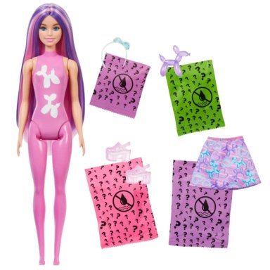 BARBIE COLOR REVEAL MUÑECA ANIMALITOS CON GLOBOS - 4