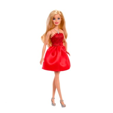 BARBIE MUÑECA MATTEL 80TH ANIVERSARIO VESTIDO ROJO RUBÍ - 2