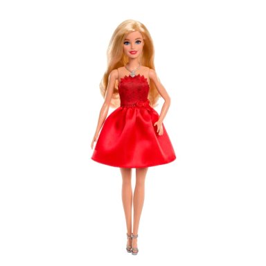 BARBIE MUÑECA MATTEL 80TH ANIVERSARIO VESTIDO ROJO RUBÍ - 4
