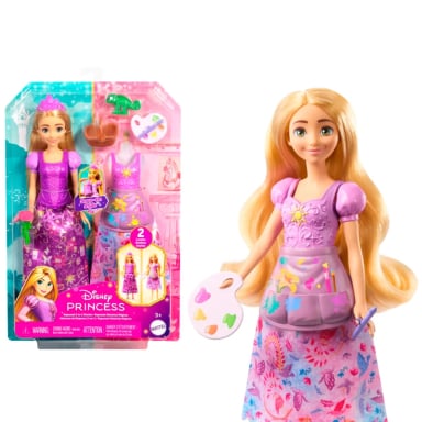 MUÑECA DISNEY PRINCESAS SET DE JUEGO RAPUNZEL CAMBIO DE VESTIDO - 1