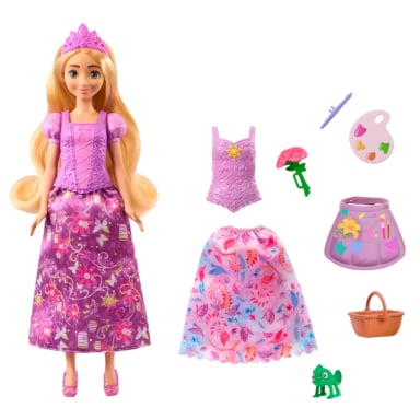 MUÑECA DISNEY PRINCESAS SET DE JUEGO RAPUNZEL CAMBIO DE VESTIDO - 5