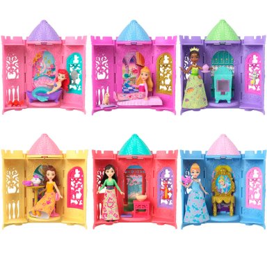 MUÑECA DISNEY PRINCESAS SET DE JUEGO TORRE REVEAL SORPRESA - 1