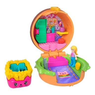 POLLY POCKET SET DE JUEGO COMPACTO REVEAL COMIDITA RÁPIDA - 4