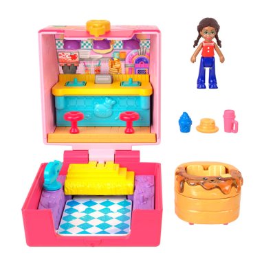 POLLY POCKET SET DE JUEGO COMPACTO REVEAL COMIDITA RÁPIDA - 5