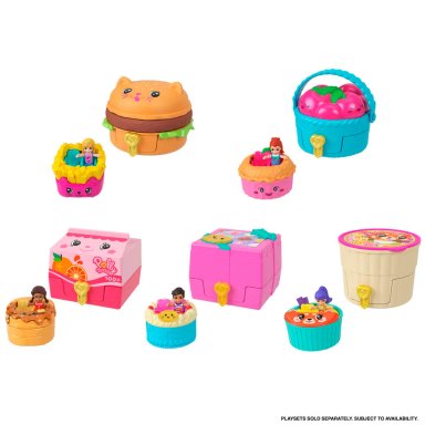 POLLY POCKET SET DE JUEGO COMPACTO REVEAL COMIDITA RÁPIDA - 8