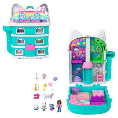 POLLY POCKET SET DE JUEGO COMPACTO GABBY'S DOLLHOUSE - 1