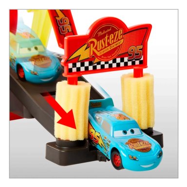 AUTO DE JUGUETE CARS COLOR CHANGERS PISTA AUTOLAVADO RAYO MCQUEEN - 6