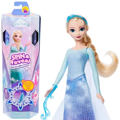 MUÑECA DISNEY PRINCESAS SPIN AND REVEAL ELSA - 1