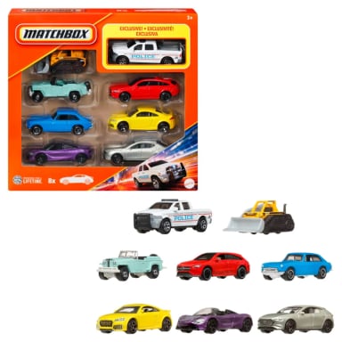 VEHÍCULO DE JUGUETE MATCHBOX DIECAST AUTO BÁSICO PAQUETE DE 8 - 1