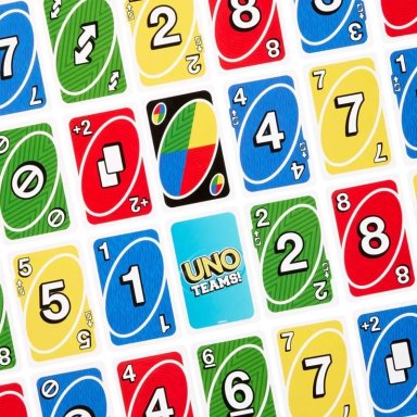 JUEGO DE CARTAS MATTEL UNO TEAMS PARA NIÑOS - 6