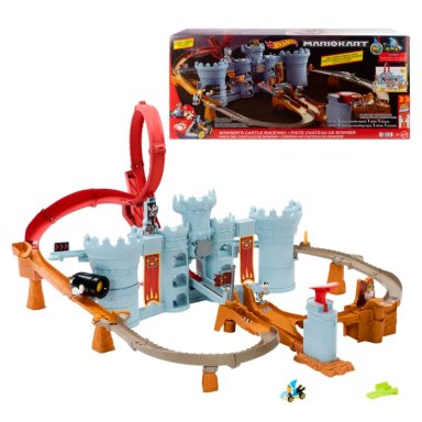 HOT WHEELS MARIO KART PISTA DE JUGUETE CASTILLO BOWSER - 1