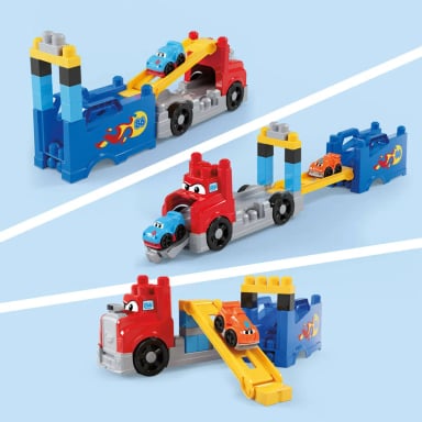 MEGA BLOKS JUGUETE CONSTRUCCIÓN GRÚA ¡CONSTRUYE Y COMPITE! - 4