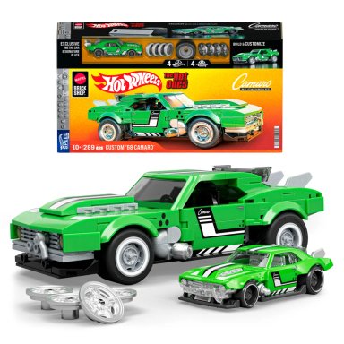 MATTEL BRICK SHOP HOT WHEELS CAMARO SPEED 68 10+ AÑOS - 1