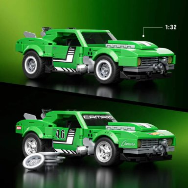 MATTEL BRICK SHOP HOT WHEELS CAMARO SPEED 68 10+ AÑOS - 3