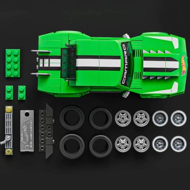 MATTEL BRICK SHOP HOT WHEELS CAMARO SPEED 68 10+ AÑOS - 4