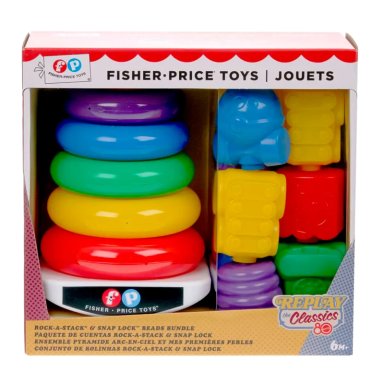 FISHER-PRICE PARA BEBÉS 80 ANIVERSARIO KIT PILA DE ARITOS  - 1