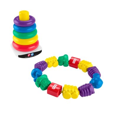 FISHER-PRICE PARA BEBÉS 80 ANIVERSARIO KIT PILA DE ARITOS  - 3