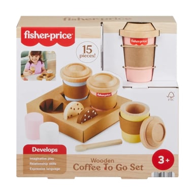 JUGUETE FISHER PRICE FISHER-PRICE SET MI PRIMER CAPUCHINO DE MADERA - 1