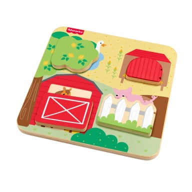 JUGUETE PARA BEBÉS FISHER PRICE FISHER-PRICE TABLERO ANIMALITOS DE MADERA - 1