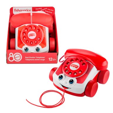 FISHER-PRICE JUGUETE PARA BEBÉS TELÉFONO PARLANCHÍN ROJO - 1