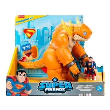IMAGINEXT DC SUPER FFRIENDS FIGURA DE ACCIÓN SUPERMAN Y KAIJU - 1