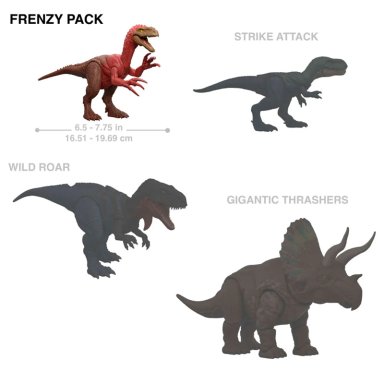 JURASSIC WORLD DINOSAURIO JUGUETE REBIRTH MANADA PELIGROSA - 13
