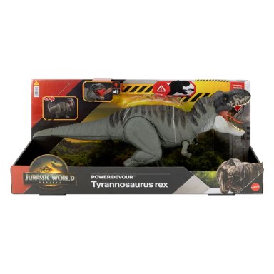 FIGURA DE ACCIÓN JURASSIC WORLD DINOSAURIO REBIRTH T-REX MORDIDA DESTRUCTORA - 5