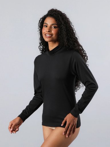 CAMISETA MANGA LARGA MUJER FLORES TÉRMICA 50758 - 1