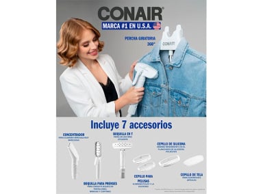 VAPORIZADOR DE ROPA CONAIR 1500W GS28 COMPLETESTEAM - 7