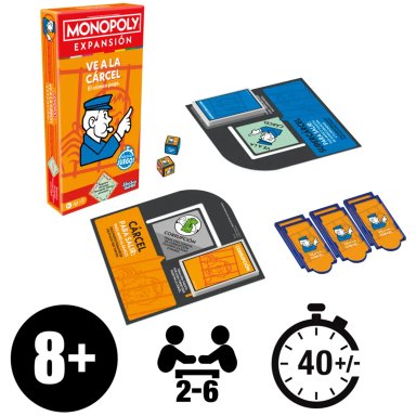 JUEGO DE MESA MONOPOLY EXPANSIÓN VE A LA CÁRCEL - 8