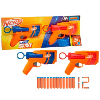 LANZADOR NERF N SERIES DUO PACK 12 DARDOS - 1