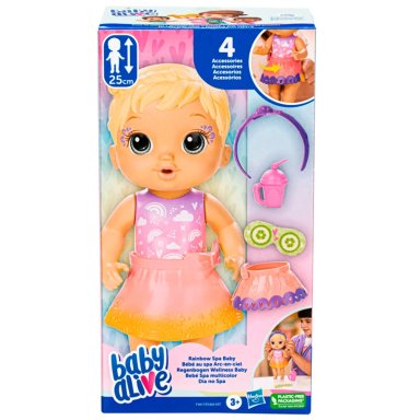 MUÑECA BABY ALIVE BEBÉ SPA MULTICOLOR CABELLO RUBIO - 2