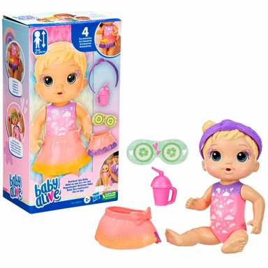 MUÑECA BABY ALIVE BEBÉ SPA MULTICOLOR CABELLO RUBIO - 3