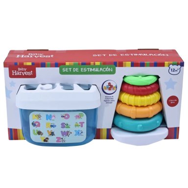 JUNIOR LEARNING SET INCLUDE STACKING RINGS & BUCKET - 1