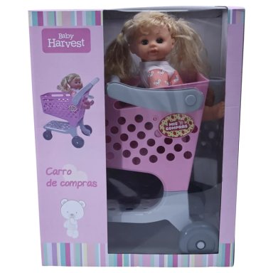 SHOPPING CART WITH BABY DOLL    - 4