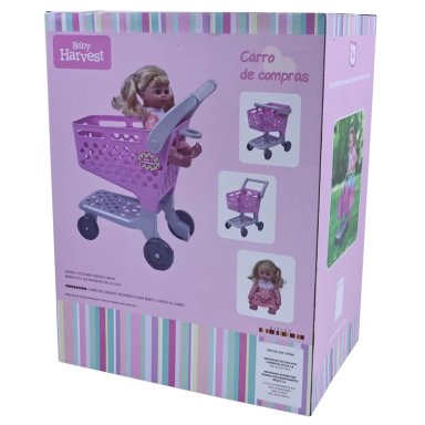 SHOPPING CART WITH BABY DOLL    - 7
