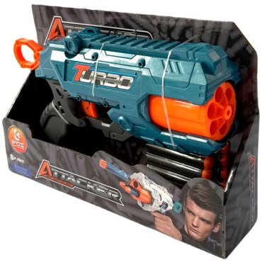 LANZADOR TURBO C/6 DARDOS ATTACKER - 4