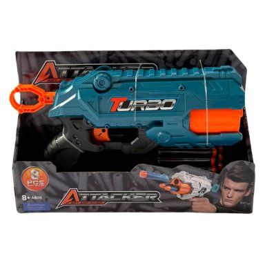 LANZADOR TURBO C/6 DARDOS ATTACKER - 6