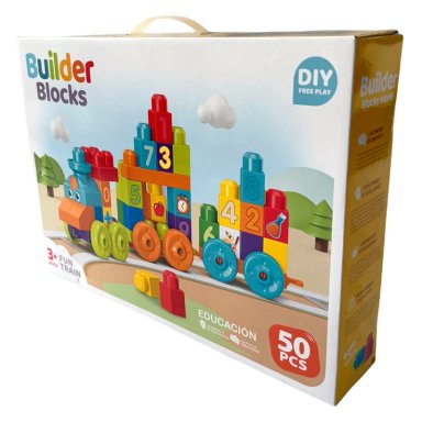 BLOQUES TREN ENTRETENIDO 50PCS - 5